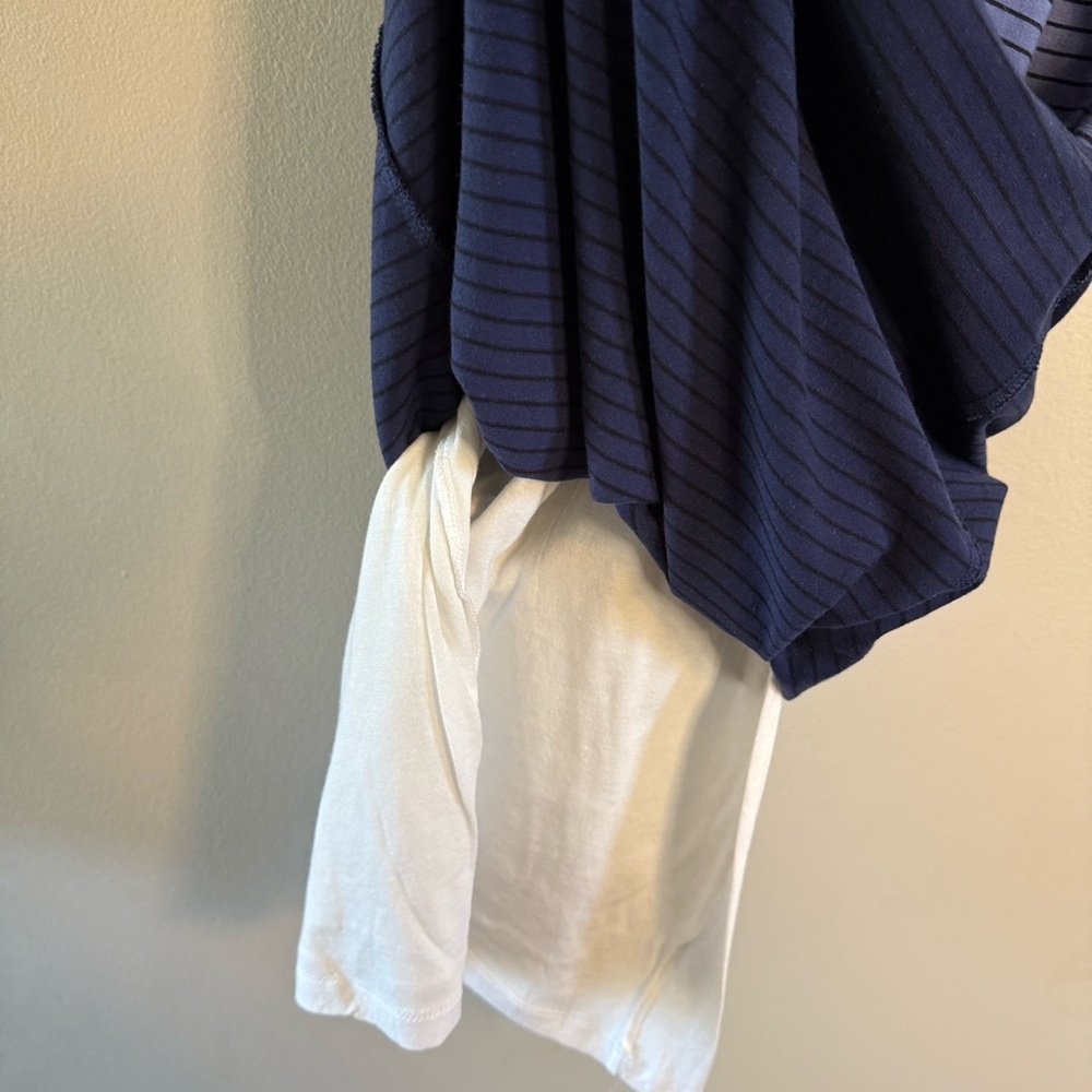 Athleta White/Blue Ombré Striped Sun-kissed Dress - Picture 8 of 12
